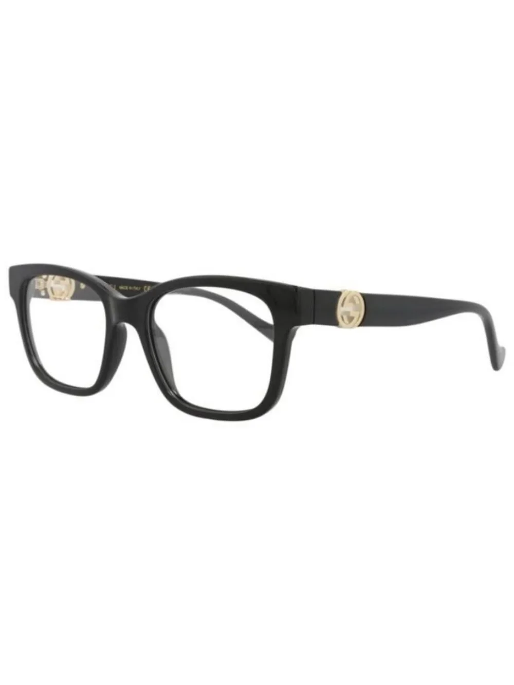 New Gucci Womens Square/Rectangle Black Black Transparent Fashion Designer Eyegl